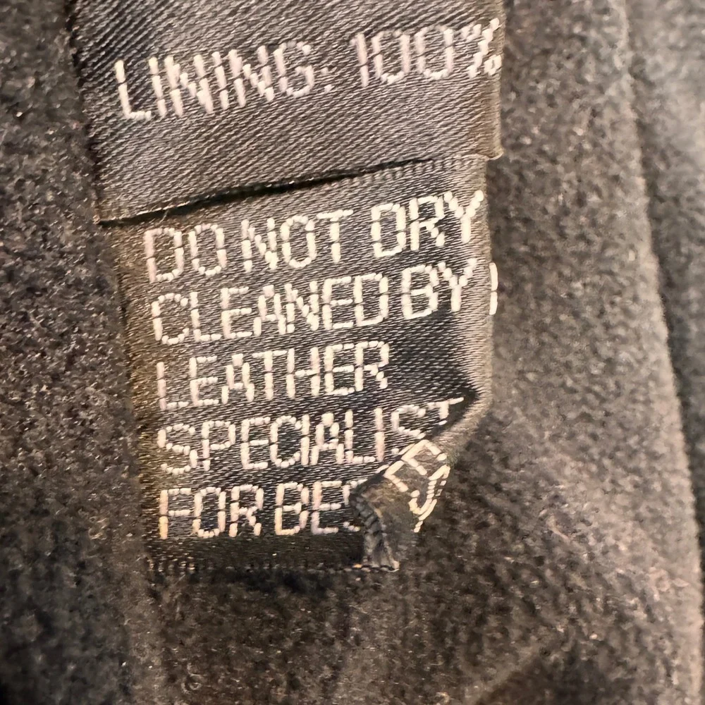 Knoles & Carter‎ Italian Lamb Skin Leather Vest Womens Black Faux Fur Collar XL